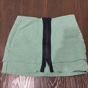 Armani Exchange Green and Black Mini Skirt
